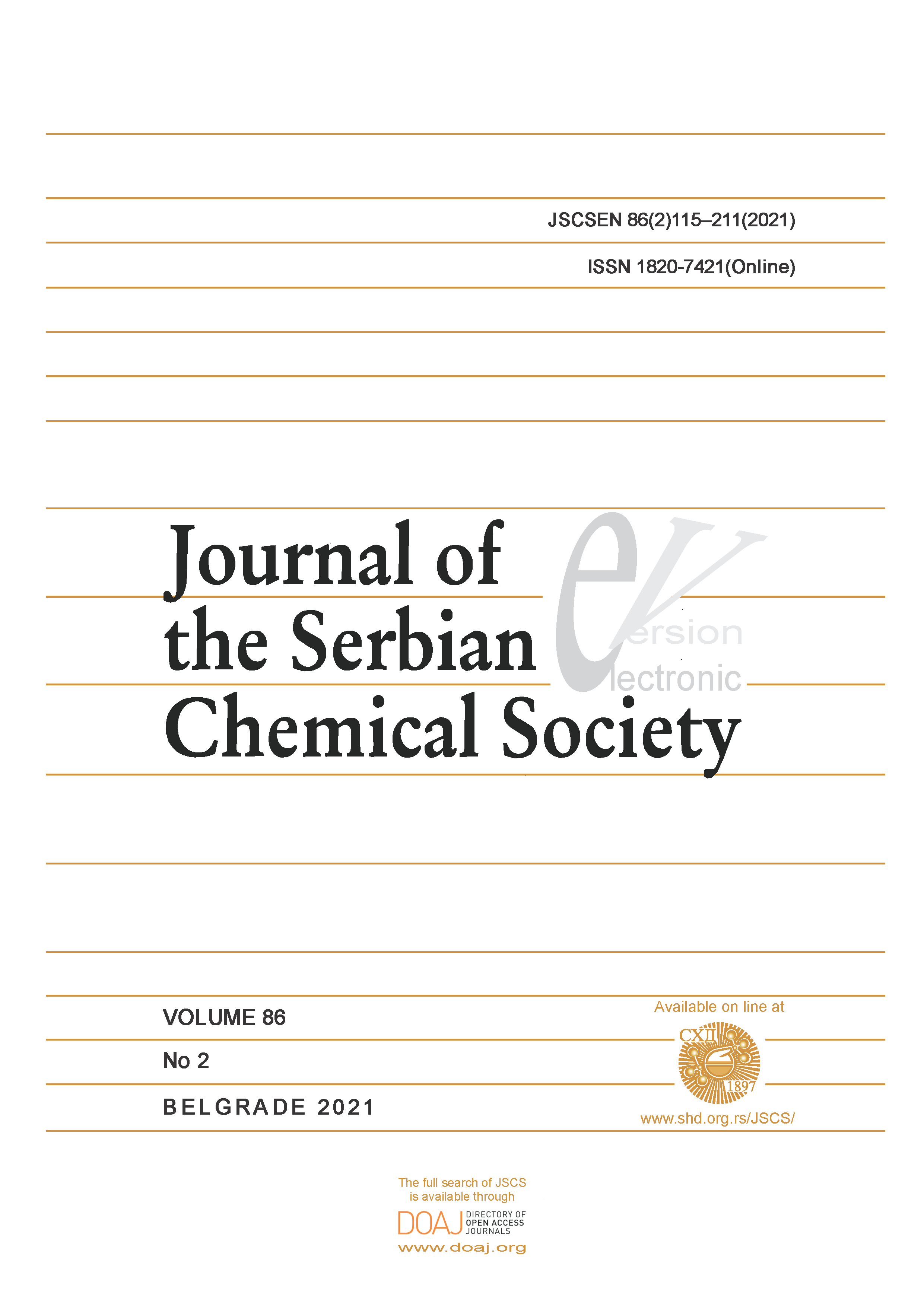 J. Serb. Chem. Soc. 86(2) 2021 115-211